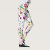 Mooie Waterverf van Pastel Floral Leggings (Rechts)