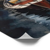 Mooie Waterverf van Venetië Reizen Poster (Hoek)