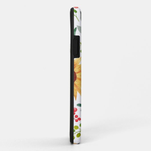 Mooie Waterverf van zonnebloemen en bessen Case-Mate iPhone Case (Achterkant/rechts)