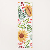 Mooie Waterverf van zonnebloemen en bessen    Yogamat (Voorkant)