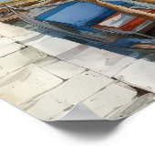 Mooie Waterverf Venetië Canal Travel Poster (Hoek)