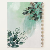 Mooie waterverf verlaat ontwerp planner (Achterkant)