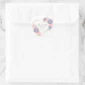 Mooie Waterverf vetplanten bruiloft dank u Vierkante Sticker (Tas)