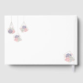 Mooie Waterverf vetplanten bruiloft Gastenboek (Achterkant)