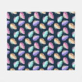 Mooie Waterverf vlinderpatroonpatroon Fleece Deken (Voorkant (Horizontaal))