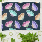 Mooie Waterverf vlinderpatroonpatroon Theedoek (Gevouwen)