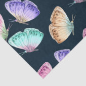 Mooie Waterverf vlinderpatroonpatroon Tissuepapier (Detail)