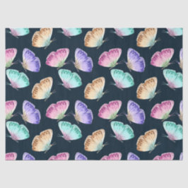 Mooie Waterverf vlinderpatroonpatroon Tissuepapier