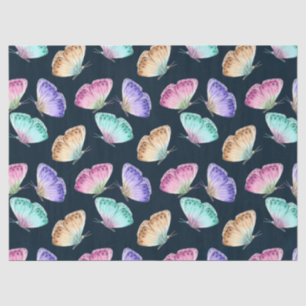 Mooie Waterverf vlinderpatroonpatroon Tissuepapier