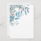 Mooie Waterverf vogels en een oliefrouwbruiloft Kaart (Achterkant)