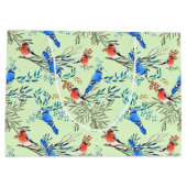 Mooie Waterverf vogels en oliepatroon Groot Cadeauzakje (Achterkant)