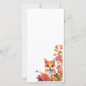 Mooie Waterverf Vos Bedankkaart (Achterkant)