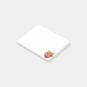 Mooie Waterverf Vos Bloem Schattig Post-it® Notes (Schuin)
