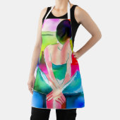 Mooie Waterverf vrouw Schort (Insitu)