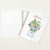 Mooie Waterverf Wildbloemen Aangepaste Christelijk Planner (Display)