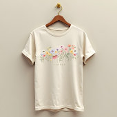 Mooie Waterverf Wilde bloem Botanische tuin Tri-Blend Shirt