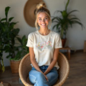 Mooie Waterverf Wilde bloem Botanische tuin Tri-Blend Shirt