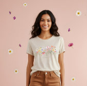 Mooie Waterverf Wilde bloem Botanische tuin Tri-Blend Shirt