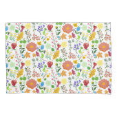 Mooie waterverf wilde bloem kussensloop (Voorkant)