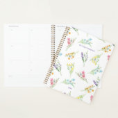 Mooie waterverf wilde bloemen gepersonaliseerd planner (Display)