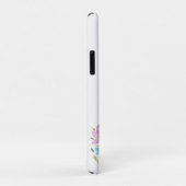 Mooie Waterverf Wilde Bloemen met Initiaalmonogram Case-Mate iPhone Case (Achterkant/rechts)