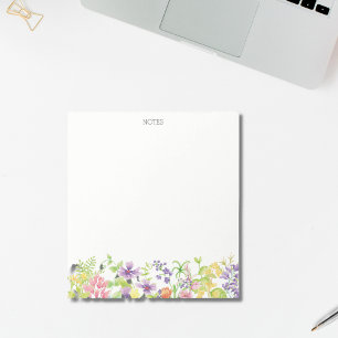 Mooie waterverf wilde bloemen op maat notitieblok