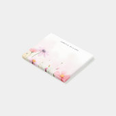 Mooie waterverf wilde bloemen weide post-it® notes (Schuin)