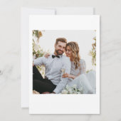 Mooie Waterverf Wildflower Botanica Foto Kaart (Achterkant)