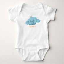Mooie Waterverf Wolk Baby Jongen Rompertje