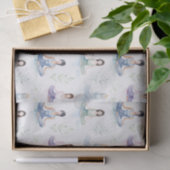 Mooie Waterverf Yoga Meisjes Mediteren Natuur Tissuepapier (Geschenk)