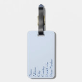 Mooie waterverf zee leven bagagelabel (Achterkant verticaal)