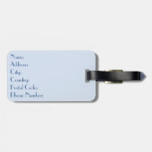 Mooie waterverf zee leven bagagelabel (Achterkant horizontaal)