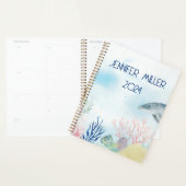 Mooie waterverf zee leven planner (Display)