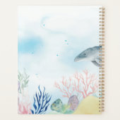 Mooie waterverf zee leven planner (Achterkant)