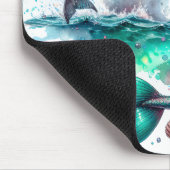 Mooie Waterverf Zeemeermin Muismat (Hoek)