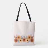 mooie waterverf zonnebloem tote bag (Achterkant)