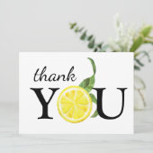 Mooie waterverflemer Bedankkaart (Staand voorkant)