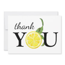 Mooie waterverflemon dank je kaart