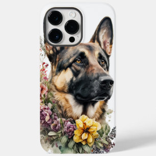 MOOIE WATERVERFTEKENING DUITSE HERDERHOND Case-Mate iPhone 14 PRO MAX HOESJE