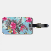 Mooie waterverven voor tropische verf bagagelabel (Achterkant horizontaal)