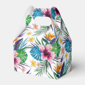 Mooie waterverven voor tropische verf bedankdoosjes (Achterkant)