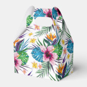 Mooie waterverven voor tropische verf bedankdoosjes (Voorkant Zijde)