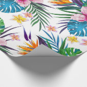 Mooie waterverven voor tropische verf cadeaupapier (Hoek)