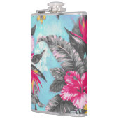 Mooie waterverven voor tropische verf heupfles (Links)