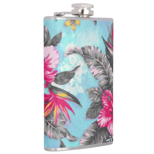 Mooie waterverven voor tropische verf heupfles (Rechts)