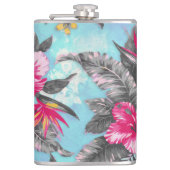 Mooie waterverven voor tropische verf heupfles (Voorkant)