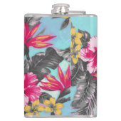 Mooie waterverven voor tropische verf heupfles (Achterkant)