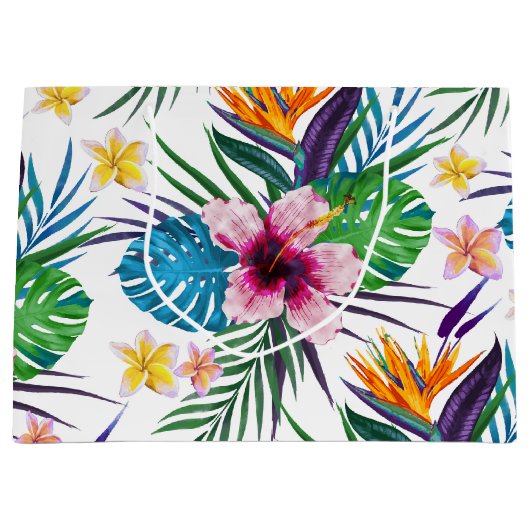 Mooie waterverven voor tropische verf large cadeautasje (Voorkant)