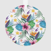 Mooie waterverven voor tropische verf ornament (achterkant)