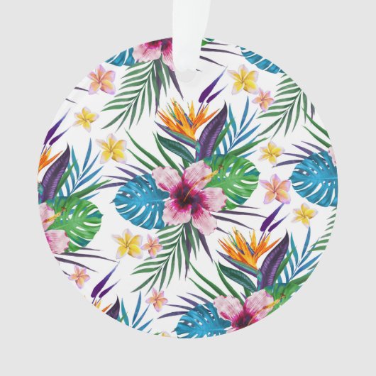 Mooie waterverven voor tropische verf ornament (voorkant)